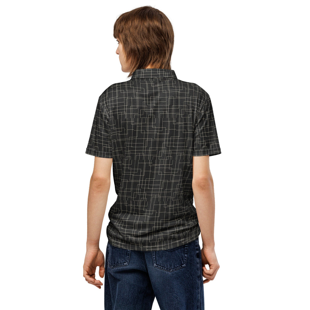 Architectural Silence Polo – Limited Drop – Minimalist Brutalist Geometric Slim Fit