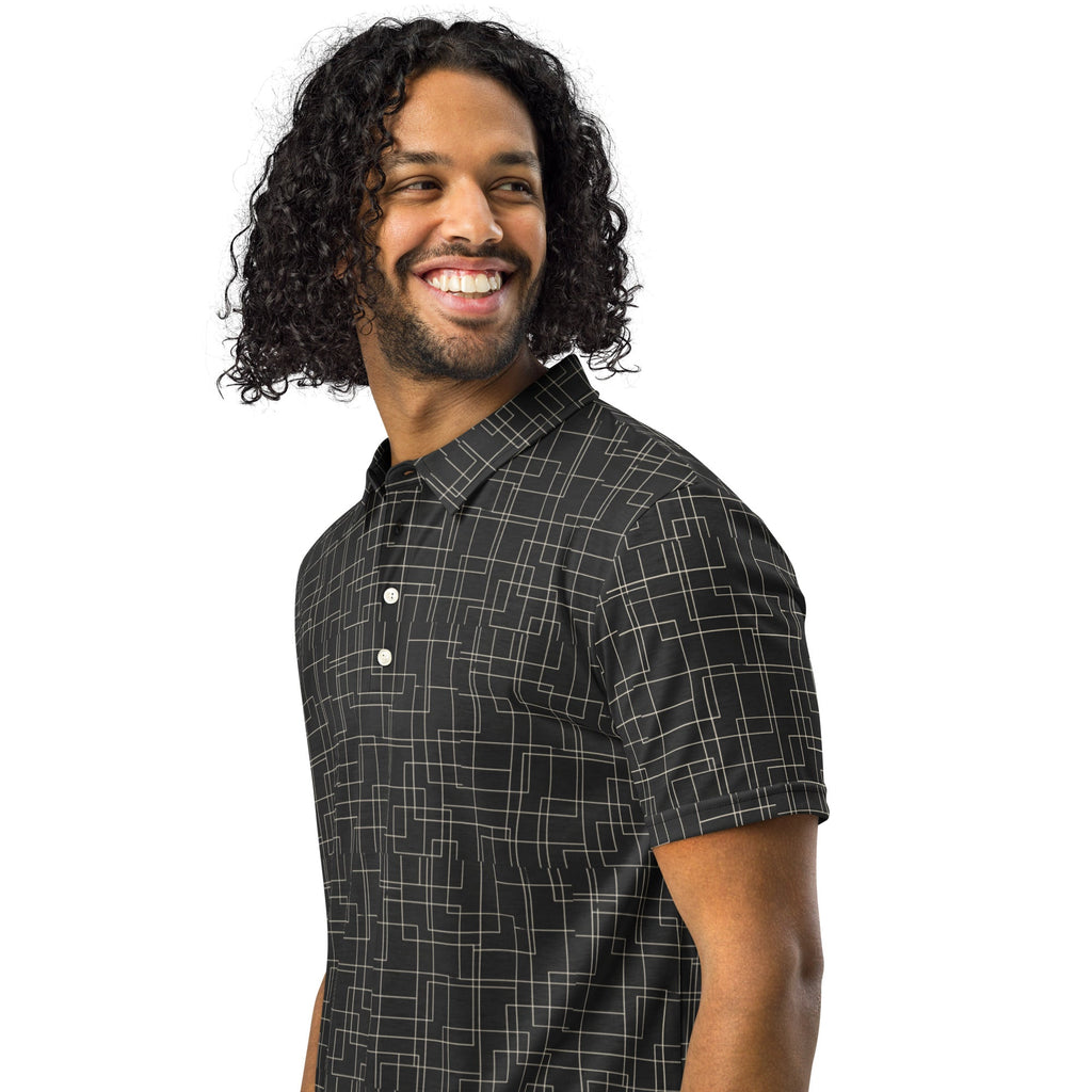 Architectural Silence Polo – Limited Drop – Minimalist Brutalist Geometric Slim Fit