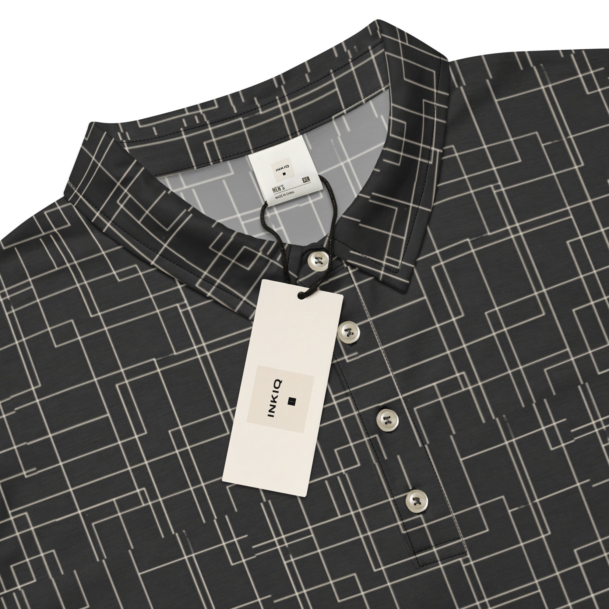 Architectural Silence Polo – Limited Drop – Minimalist Brutalist Geometric Slim Fit