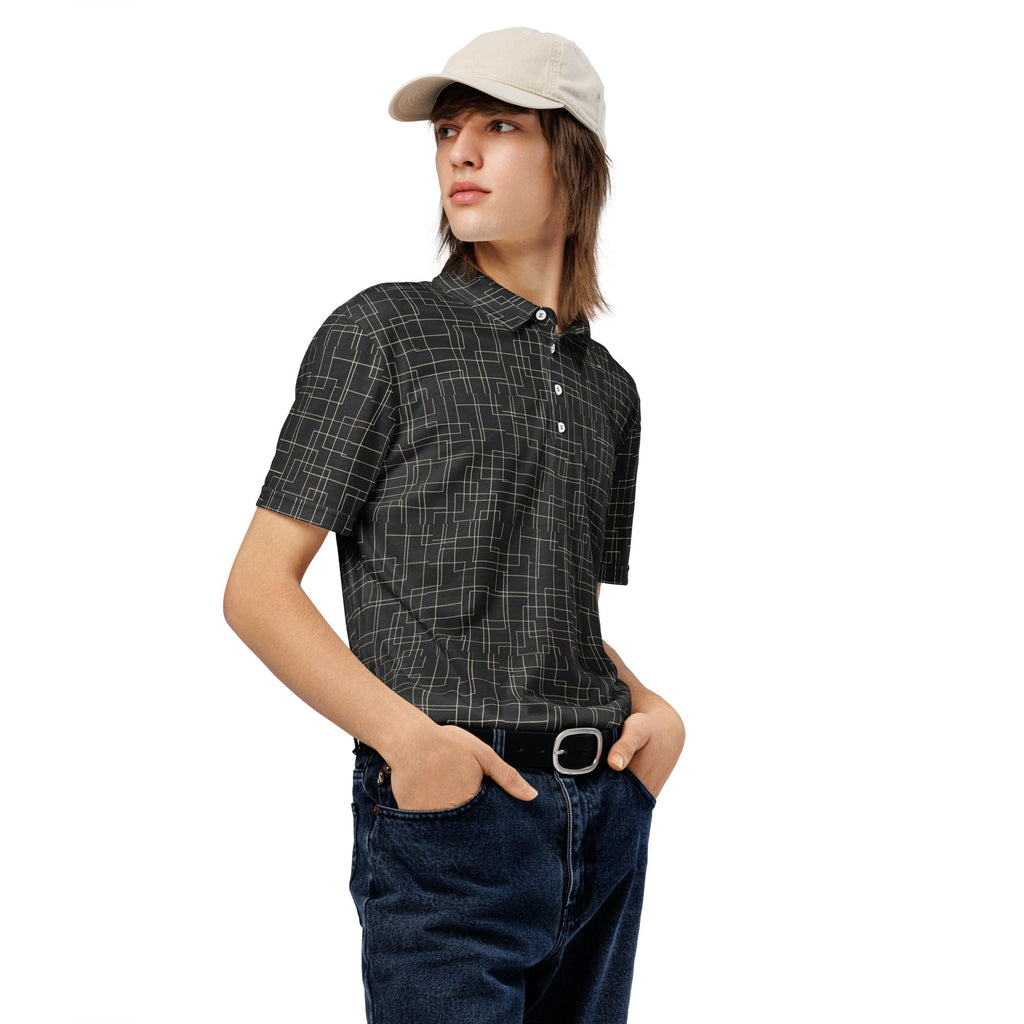 Architectural Silence Polo – Limited Drop – Minimalist Brutalist Geometric Slim Fit