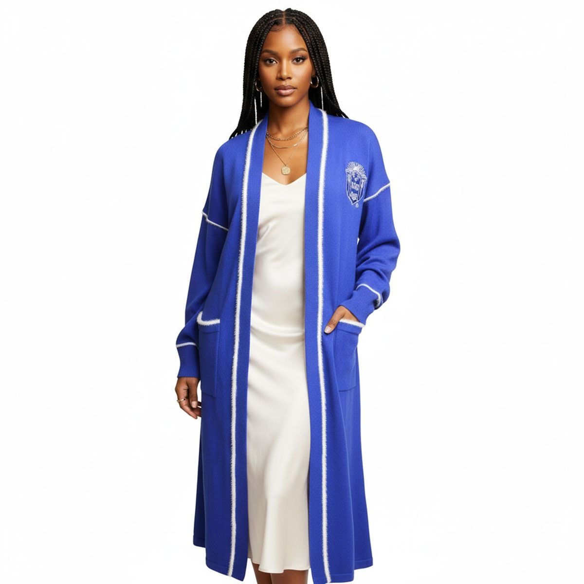 Women’s Long Duster Cardigan Large Fit Casual Stylish Sorority Fashion