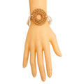 Woven Shell Ring Bracelet Brown Stylish Casual Jewelry Accessory