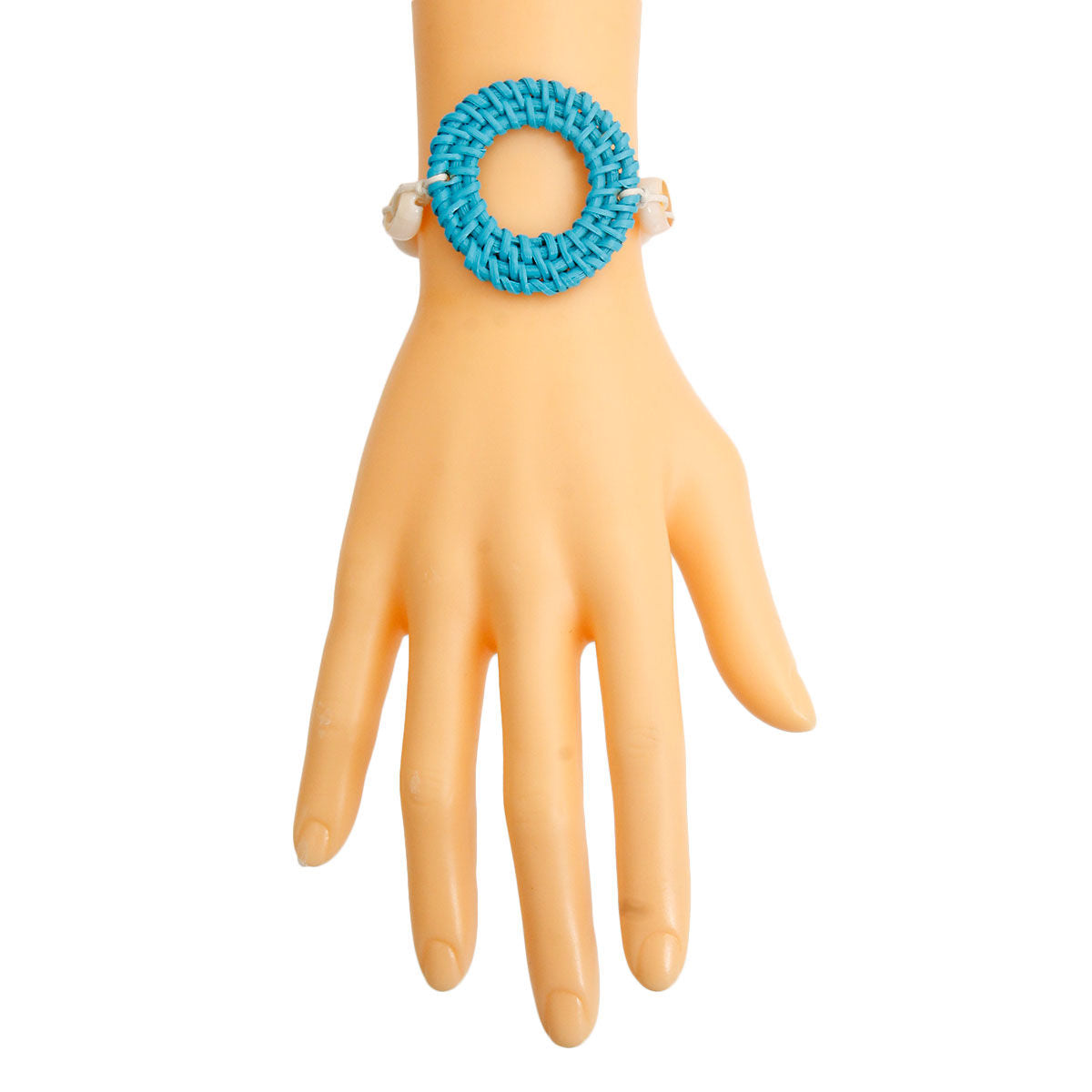 Shell Bracelet Turquoise Woven Stylish Casual Jewelry Accessory