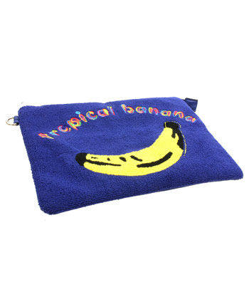 Fashion Handbag Blue Banana Clutch Stylish Chic Accessory
