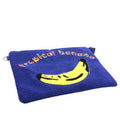 Fashion Handbag Blue Banana Clutch Stylish Chic Accessory