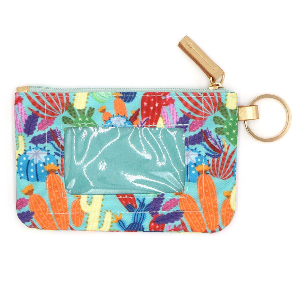 ID Wallet Colorful Cactus Trendy Fashion Accessory