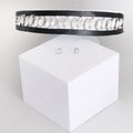 Choker Necklace Leather Ribbon Silver Stylish Statement Jewelry