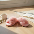 Fur Slippers Size Small Pink Stylish Lounge Footwear