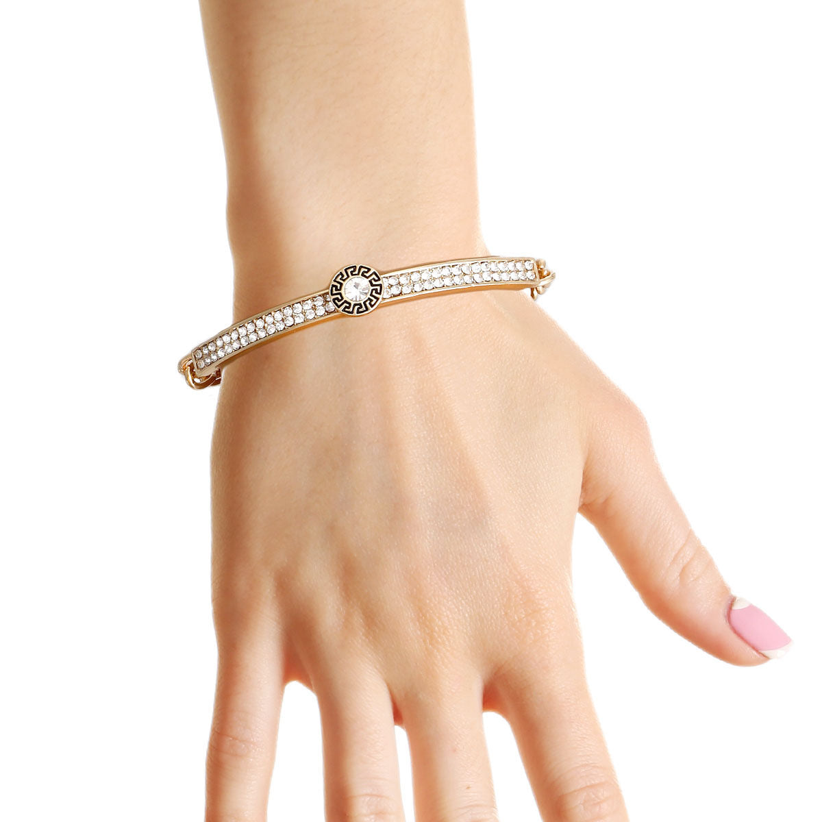 Bangle Bracelet Gold Chain Half Chain Stylish Statement Jewelry