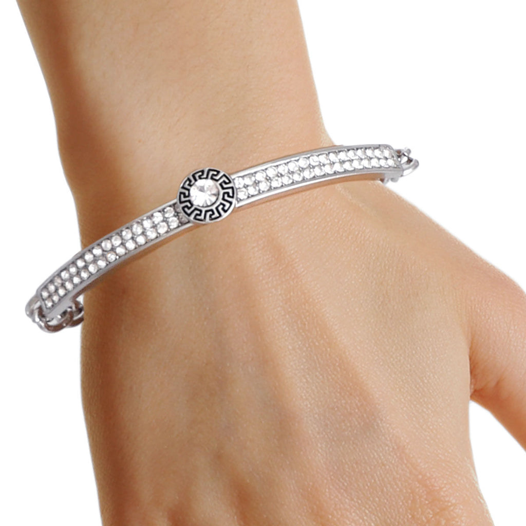 Silver Chain Bangle Half Chain Stylish Fashion Jewelry Accessory
