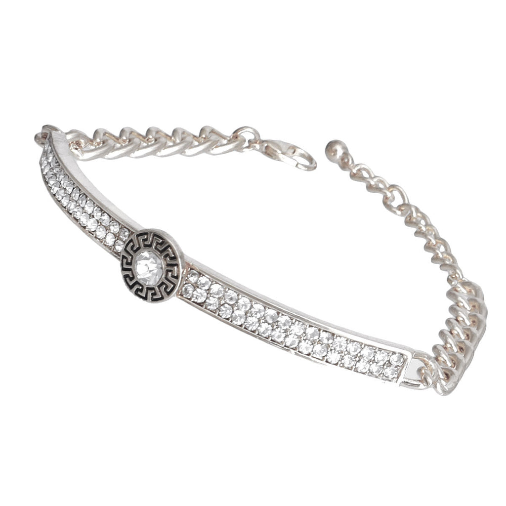 Silver Chain Bangle Half Chain Stylish Fashion Jewelry Accessory