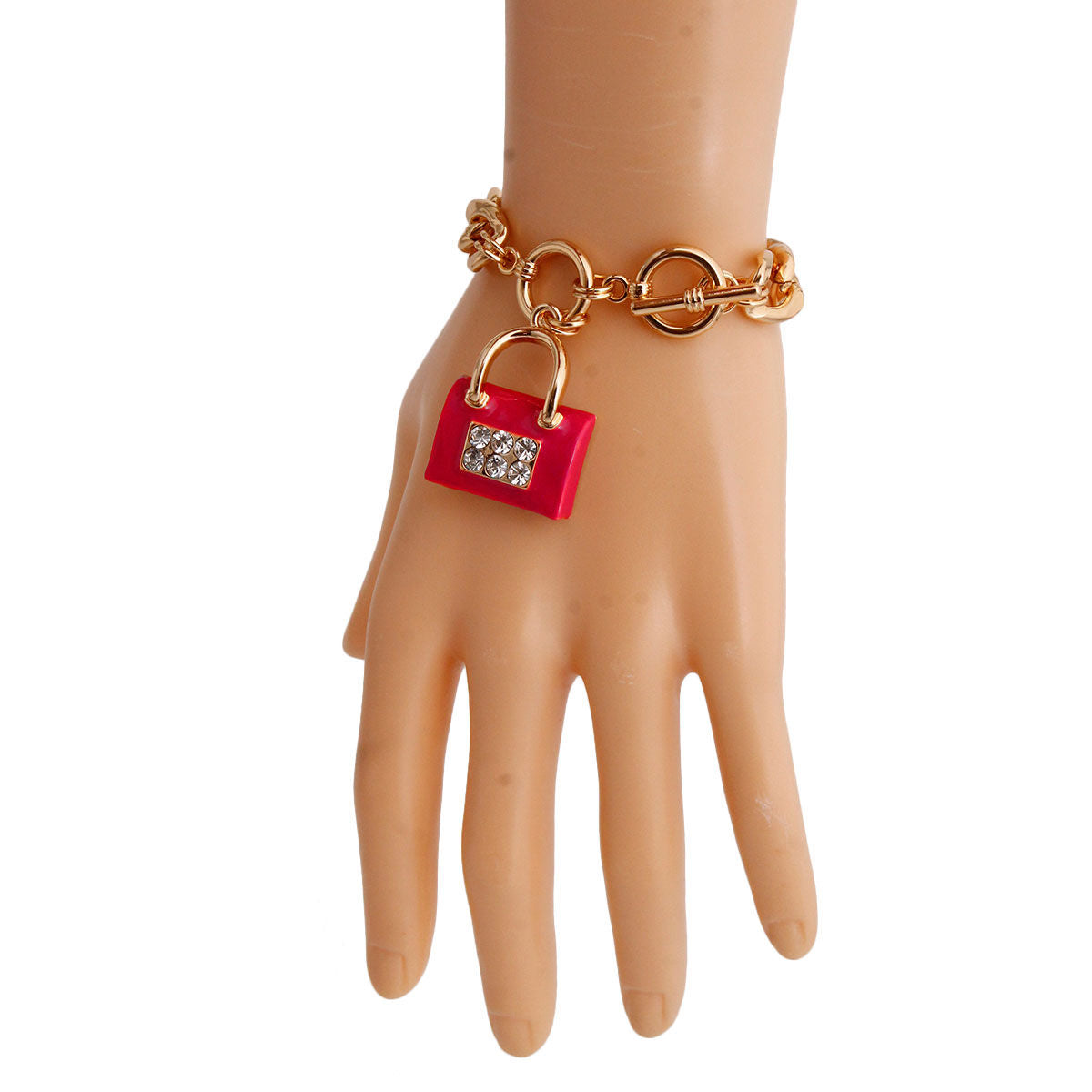 Handbag Bracelet Red Stylish Fashion Accessory