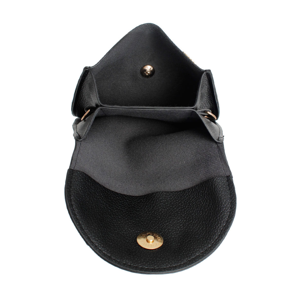 Beaded Phone Crossbody with Black Fleur de Lis – Stylish Statement Accessory