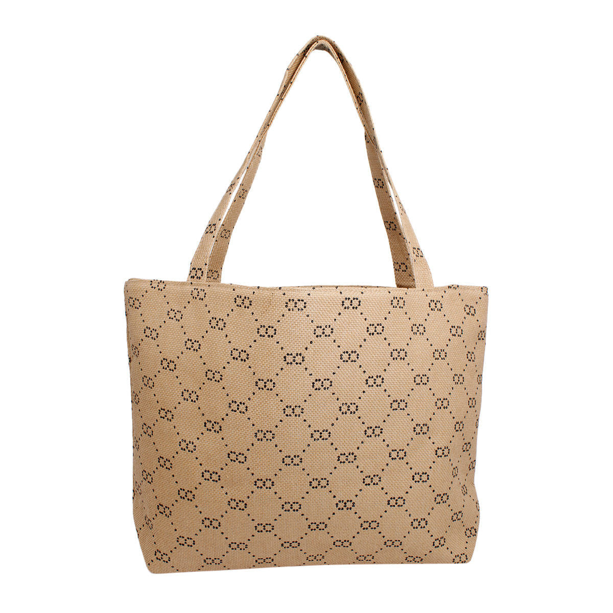 Women’s Chic Tote Bag Khaki Luxe Link Stylish Fashion Handbag