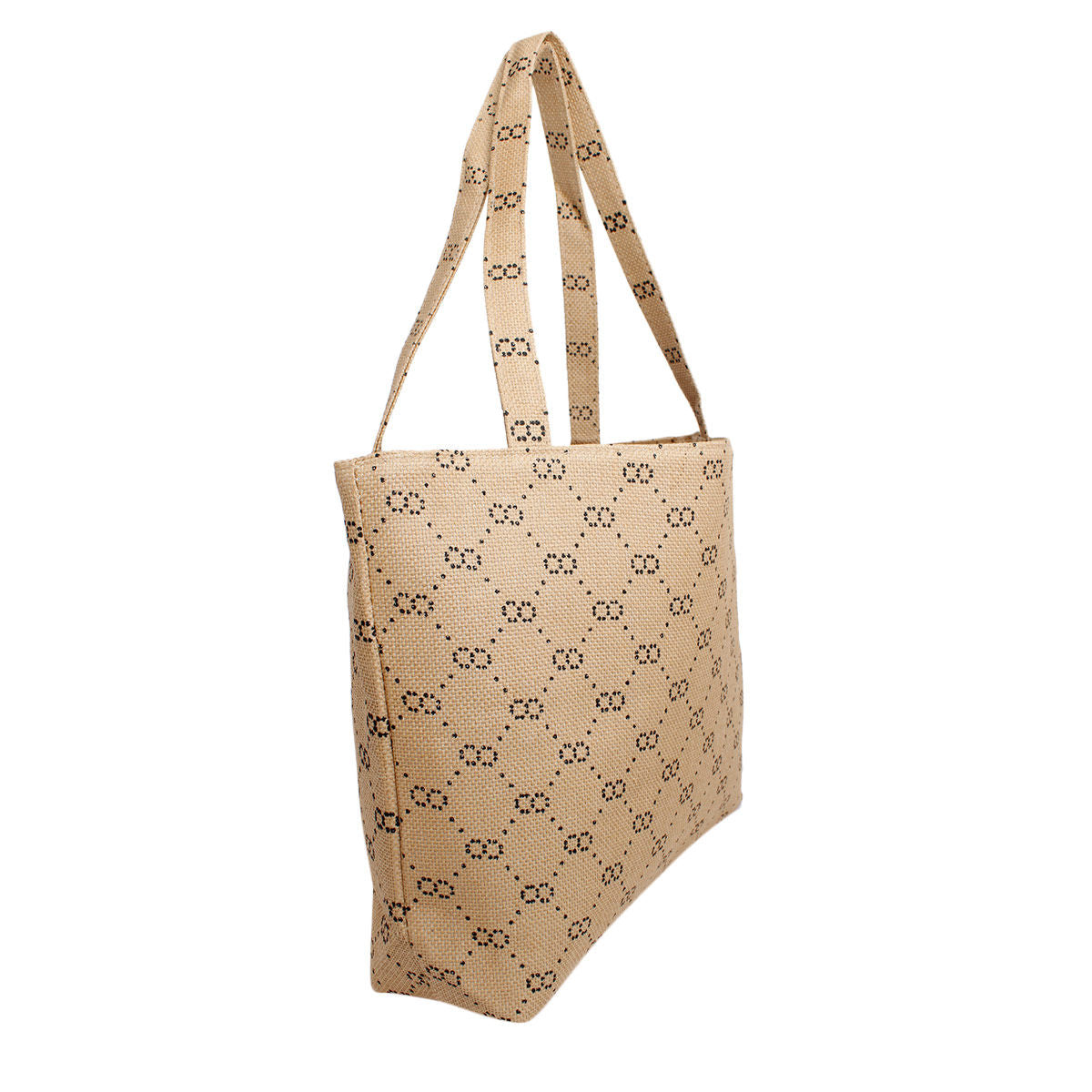 Women’s Chic Tote Bag Khaki Luxe Link Stylish Fashion Handbag