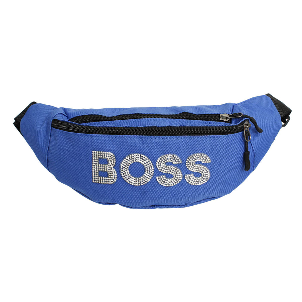 Women’s Fanny Pack Blue Rhinestone BOSS Bag Stylish Accessory