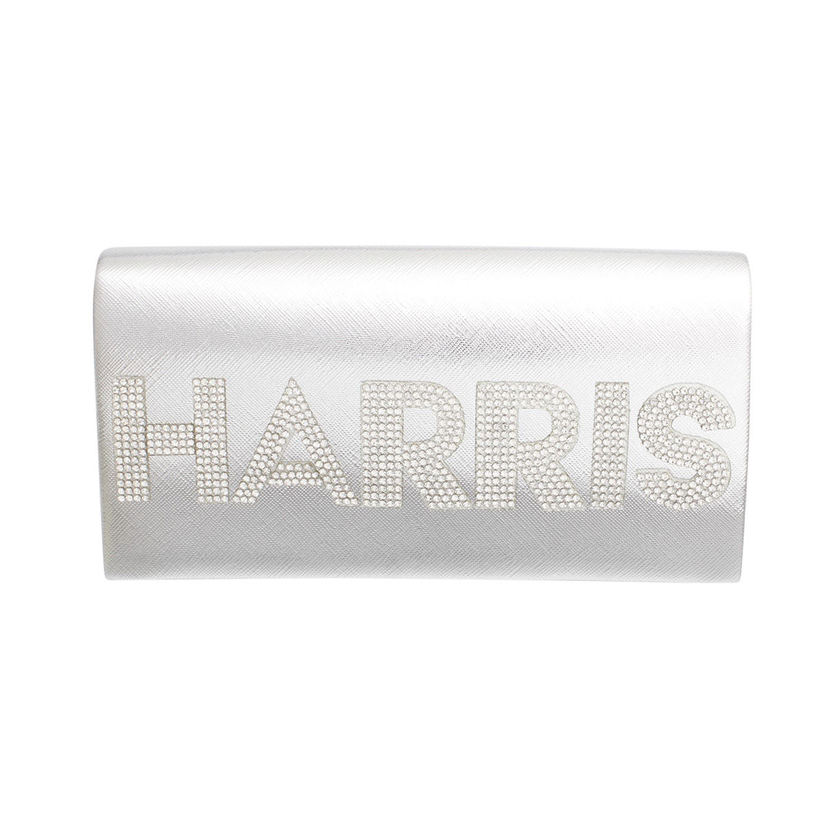 Women’s Silver Harris Campaign Clutch Bag Stylish Fashion Handbag