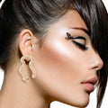 Snake Pave Gold Earrings – Stylish Statement Jewelry
