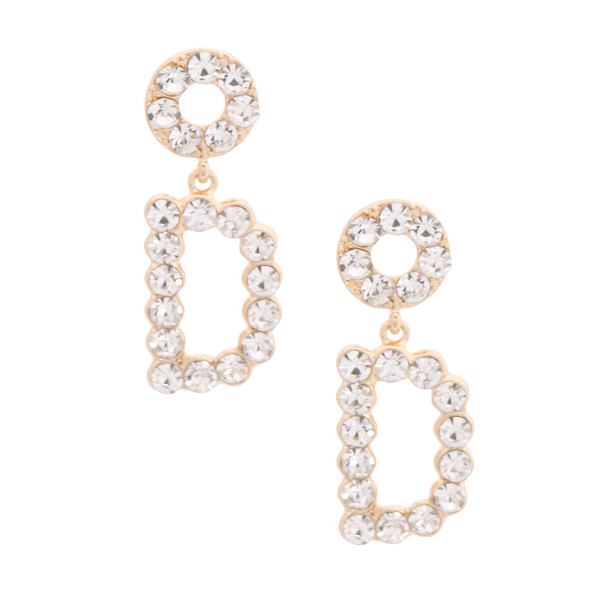 Dangling Gold Earrings Stylish Statement Jewelry