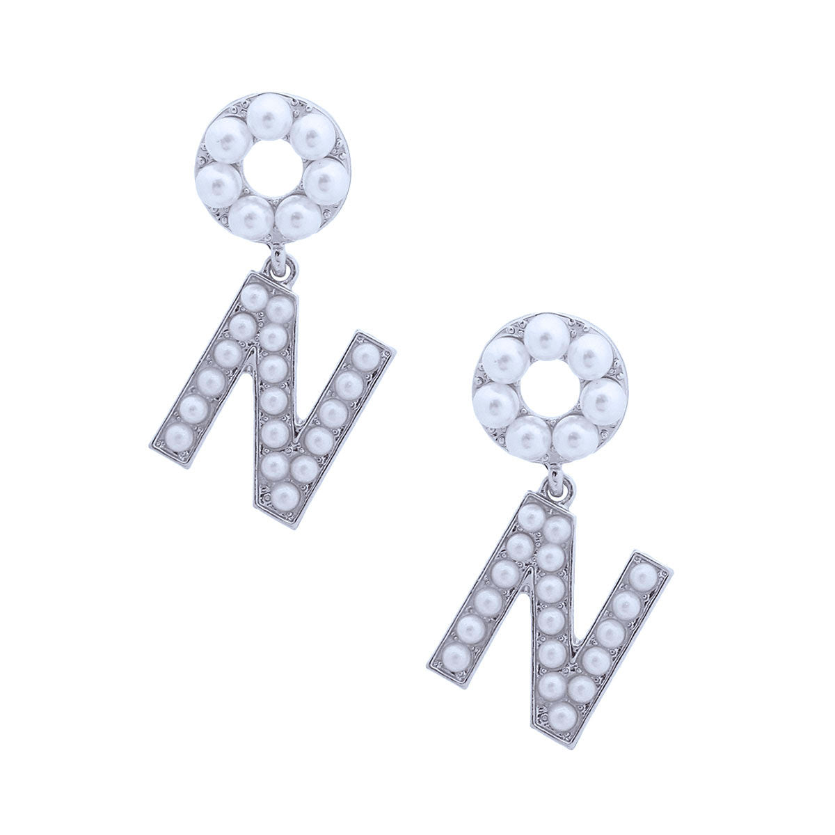 Dangling White Earrings Snow Queen Stylish Statement Jewelry