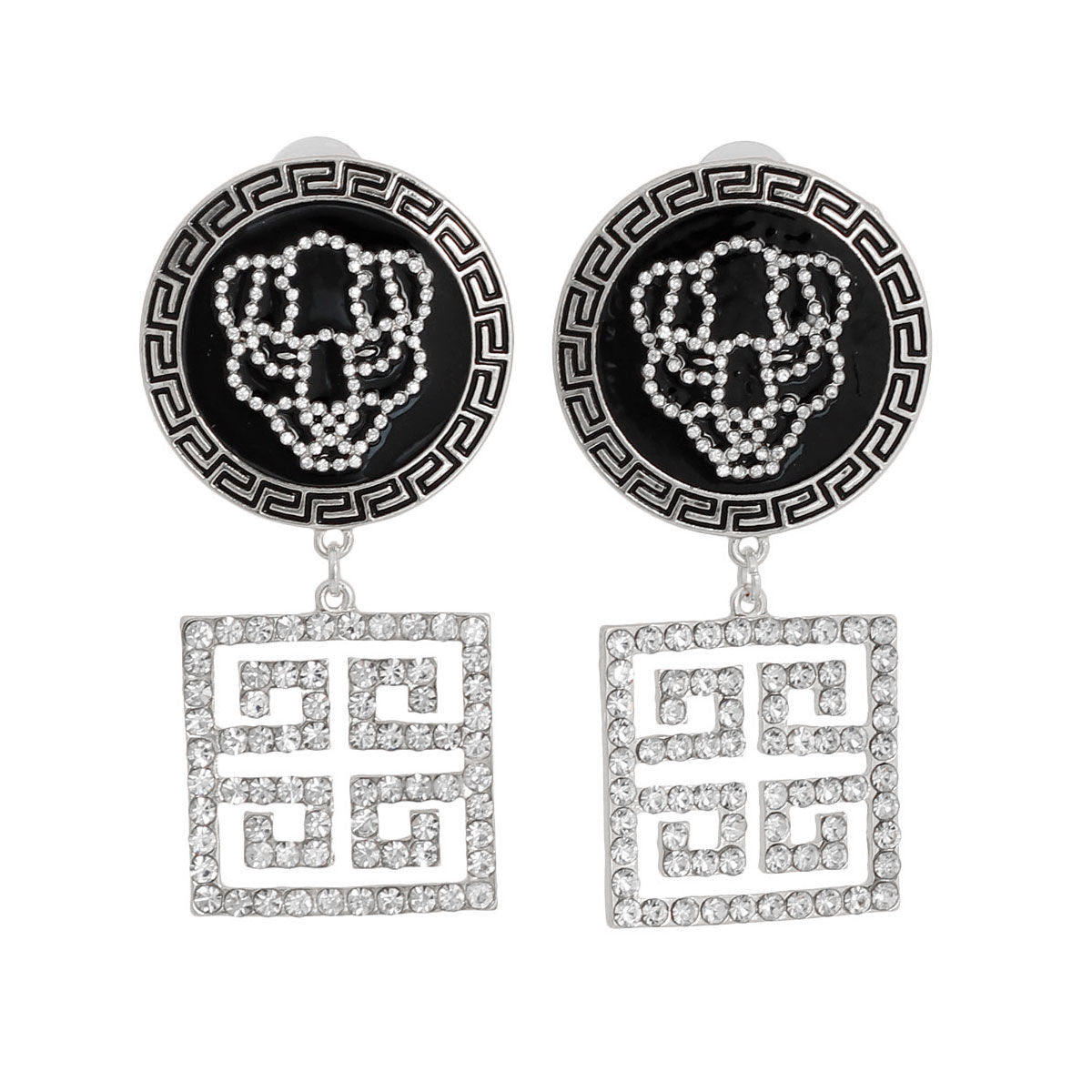 Tiger Charm Silver Earrings Stylish Statement Jewelry