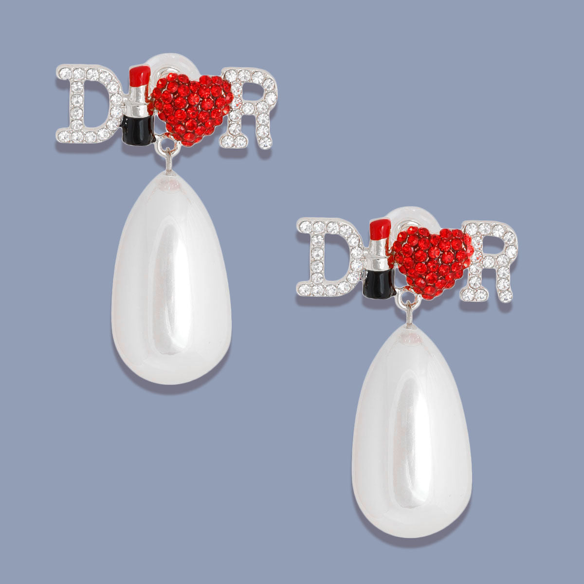 Pearl Dangle Earrings White Elegant Statement Jewelry