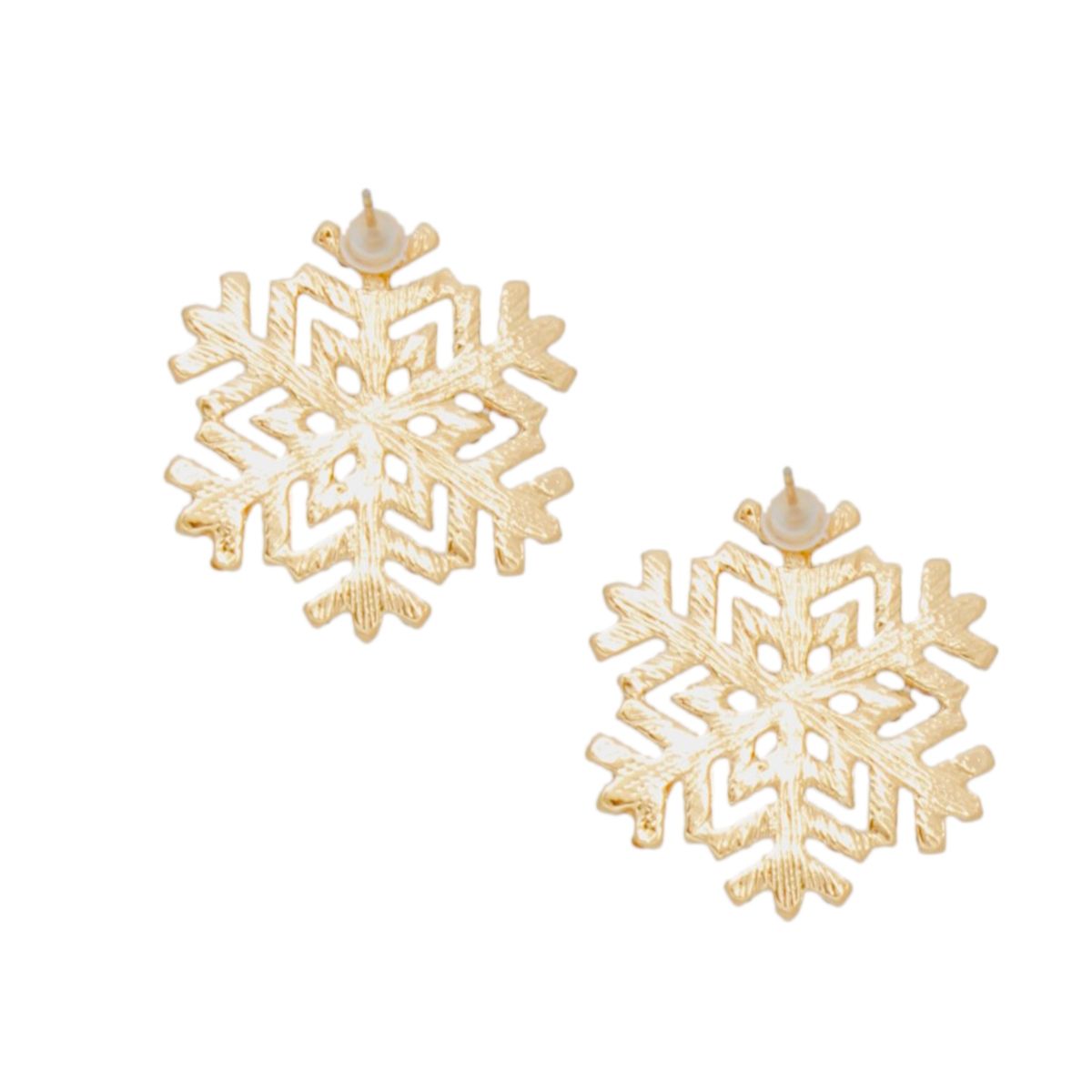 Women’s Stud Earrings Radiating Snowflake Red Green Stylish Jewelry