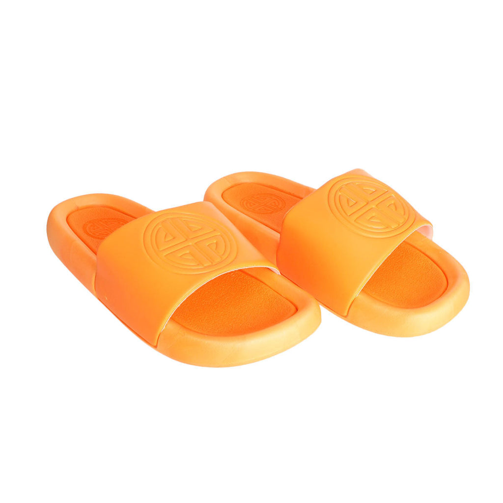 Fashion Slide Sandal Size 7 Orange Cloud Trendy Casual