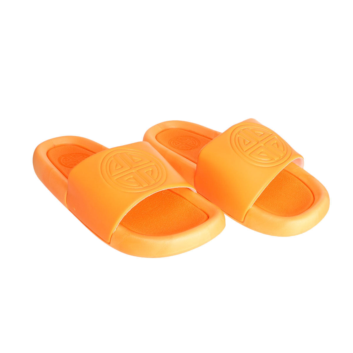 Fashion Slide Sandal Size 7 Orange Cloud Trendy Casual