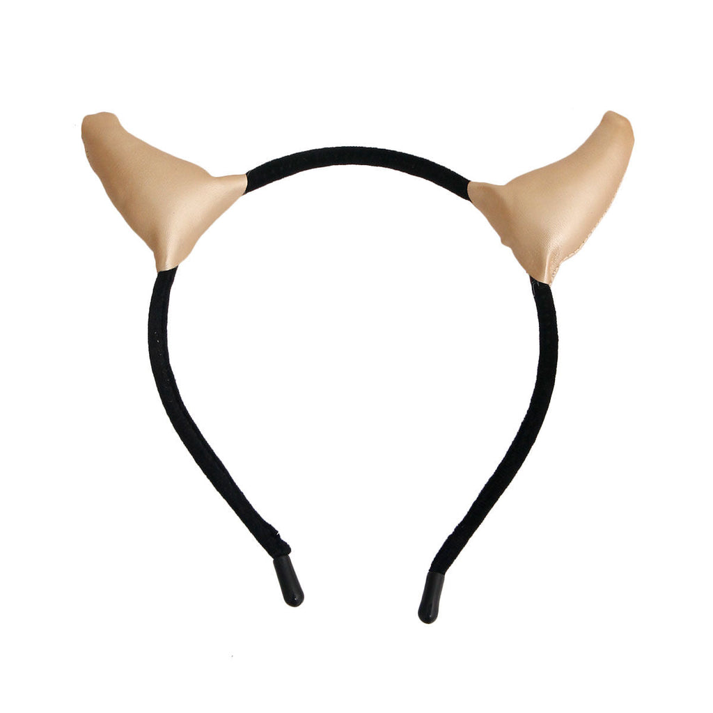Fashion Headband with Gold Devil Horns – Trendy Statement Accessory