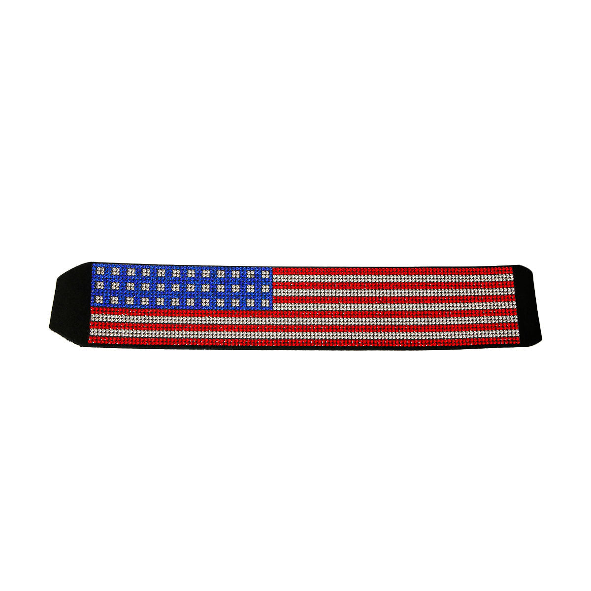Stretch Rhinestone Flag Headband Stylish Fashion Accessory