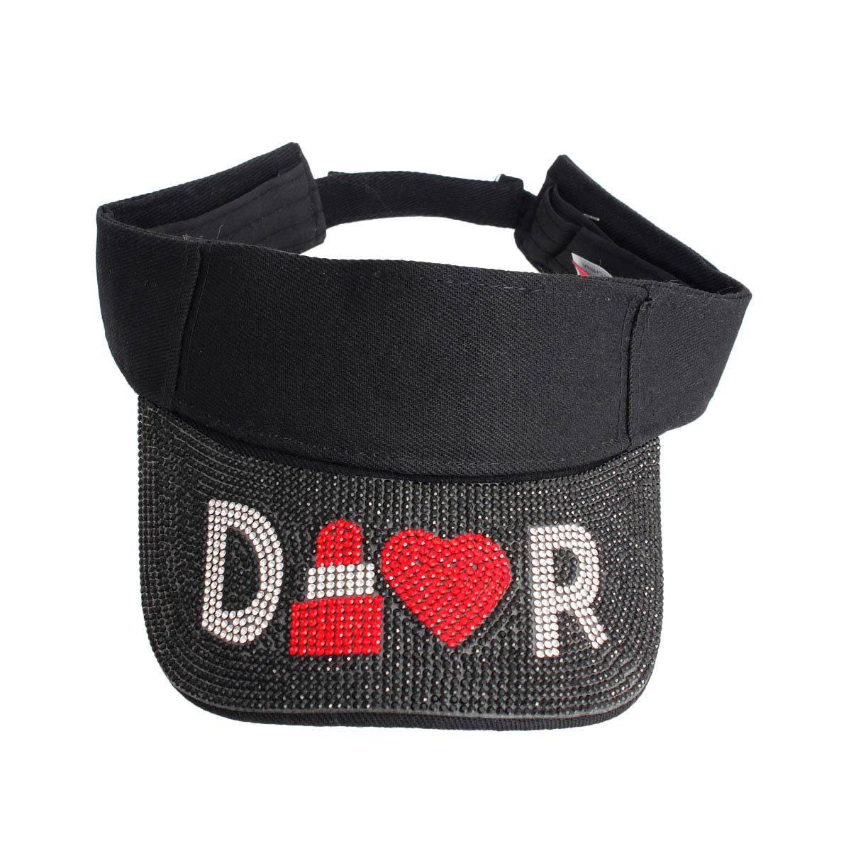 Black Stone Visor Designer Stylish Fashion Accessory