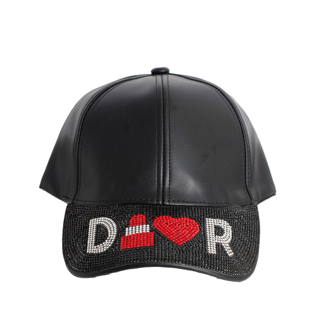 Visor Hat Black Designer Stylish Casual Accessory