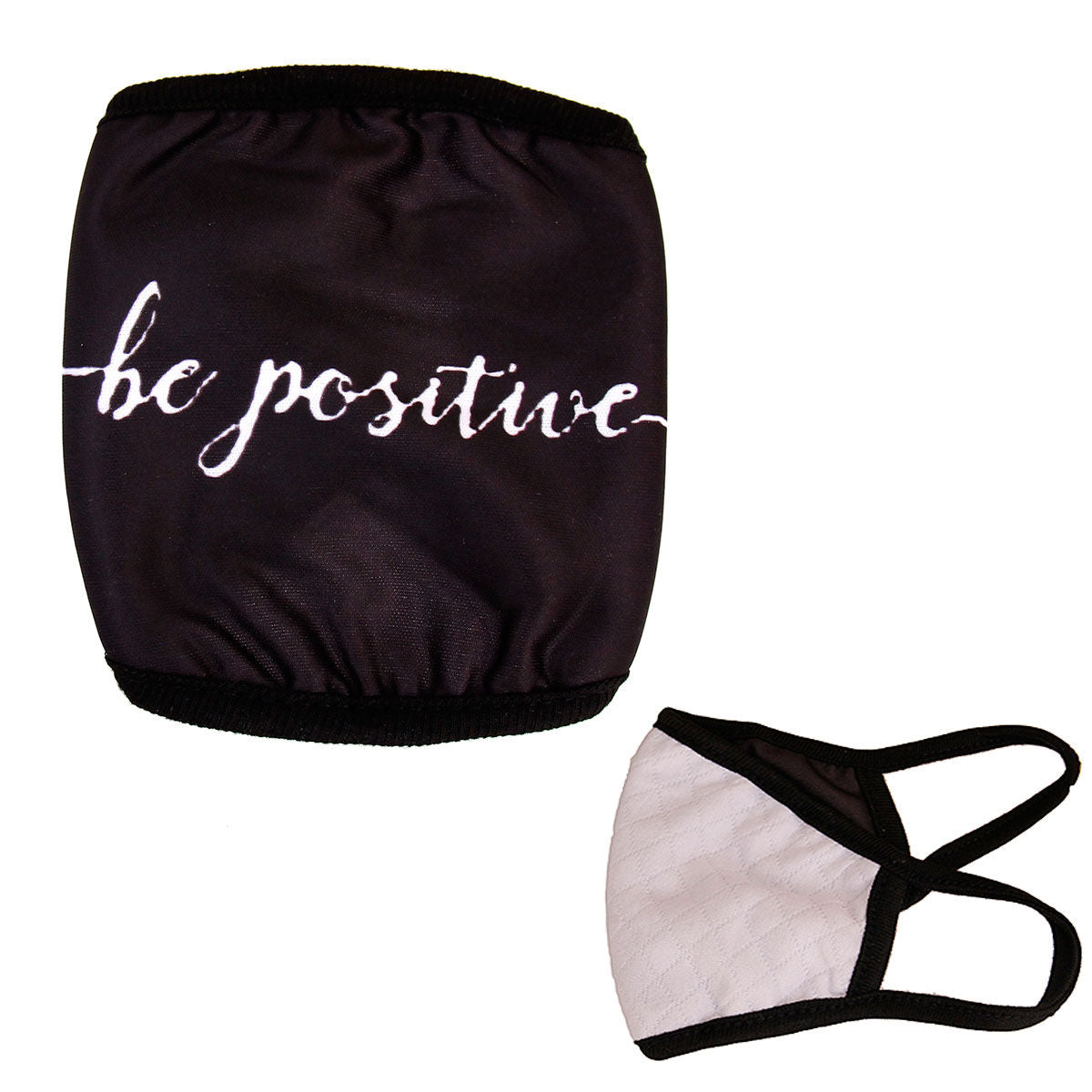 Black Face Mask Be Positive Stylish Accessory
