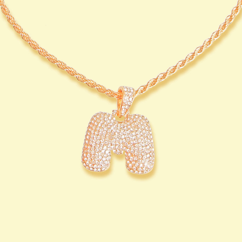 Initial Pendant Necklace Trendy Fashion Jewelry Accessory