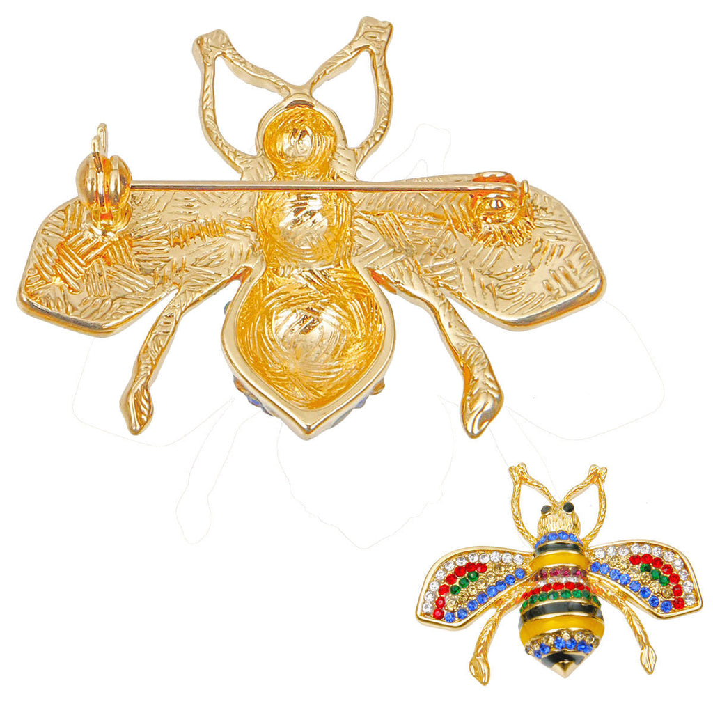 Statement Brooch Colorful Bee Pin Trendy Fashion Jewelry Accessory