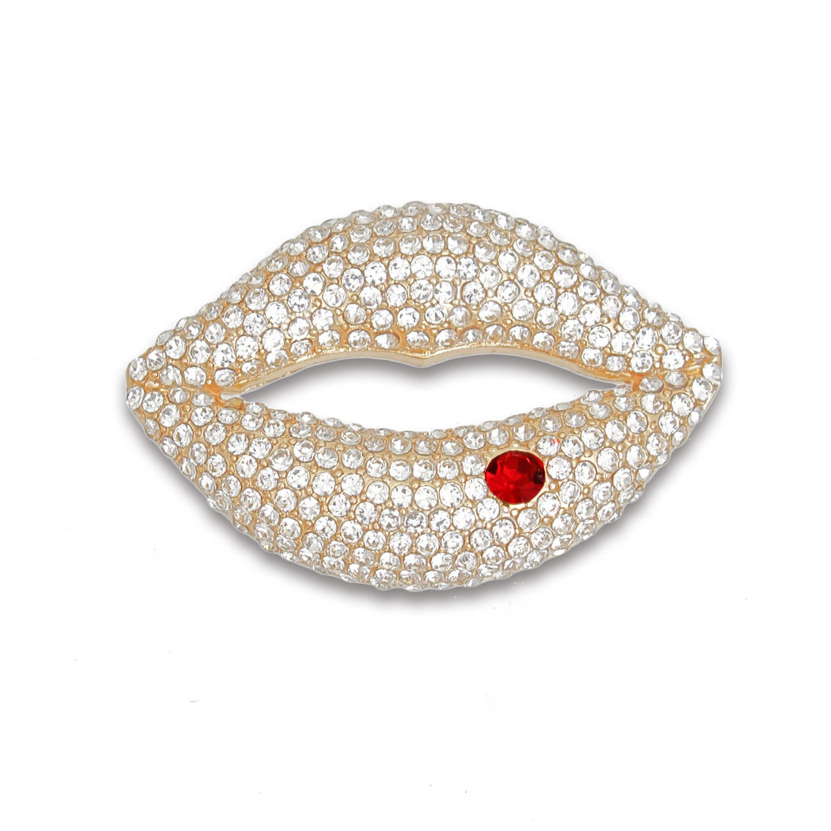 3D Lips Brooch Pin for Women Trendy Statement Jewelry Accessory