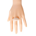 Statement Cocktail Ring with Cream Pearl Rounded Design