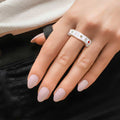 Roman Numeral Ring White Stylish Fashion Jewelry Accessory