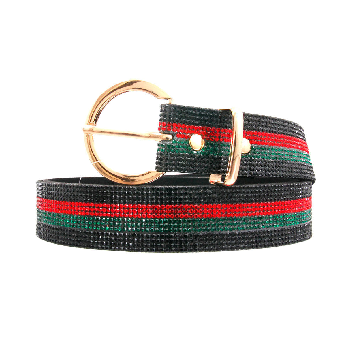 Black Stripe Belt Stylish Bespoke-Inspired Accessory