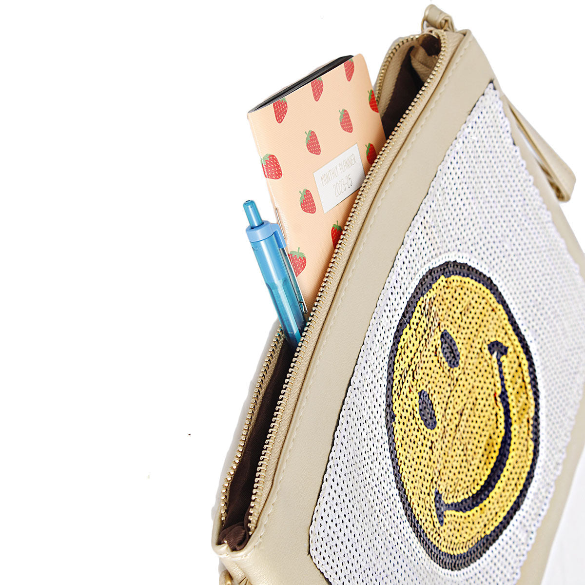 Fashion Clutch Gold Sequin Stylish Statement Evening Bag