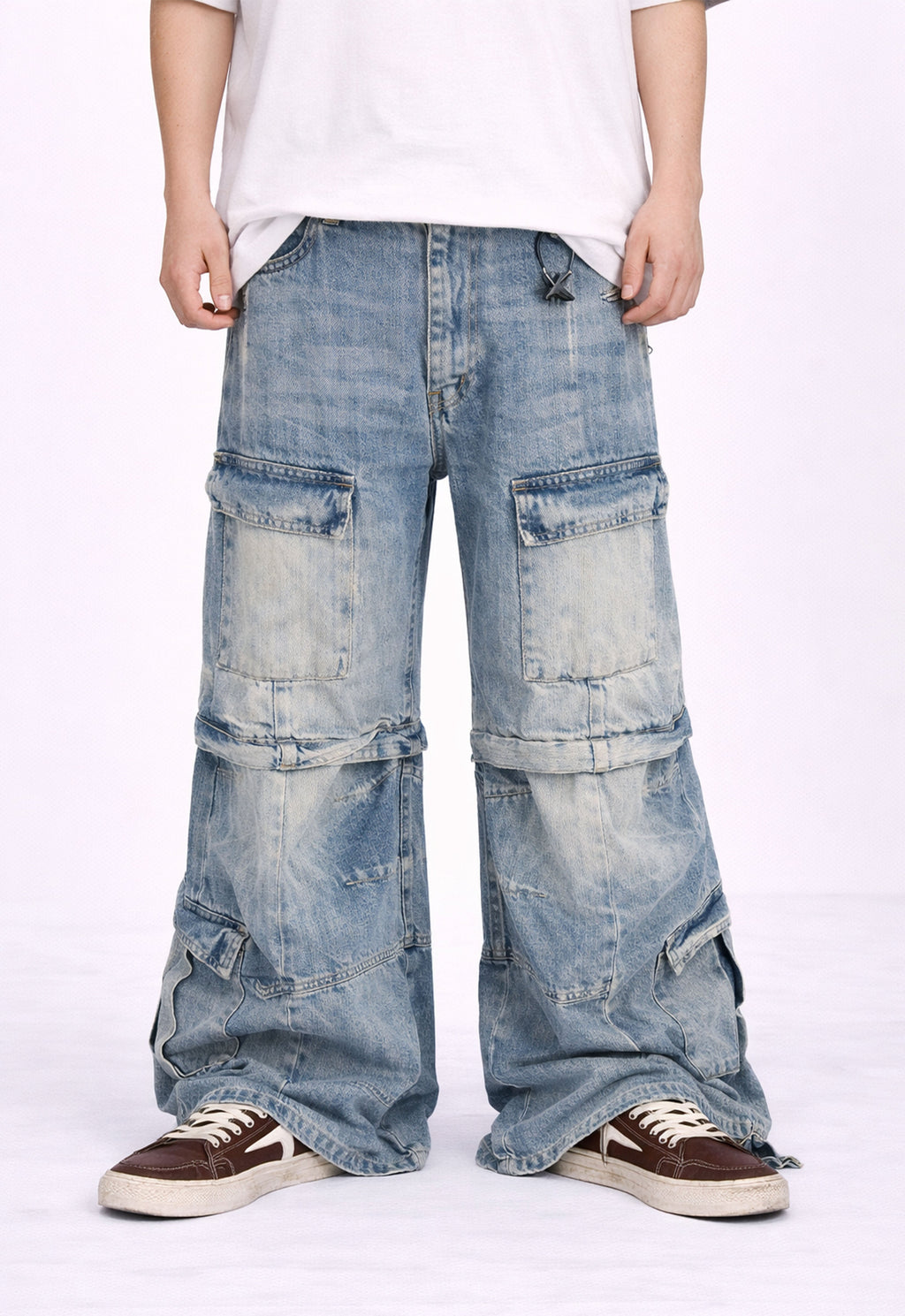 AZUL CONVERT CARGO DENIM