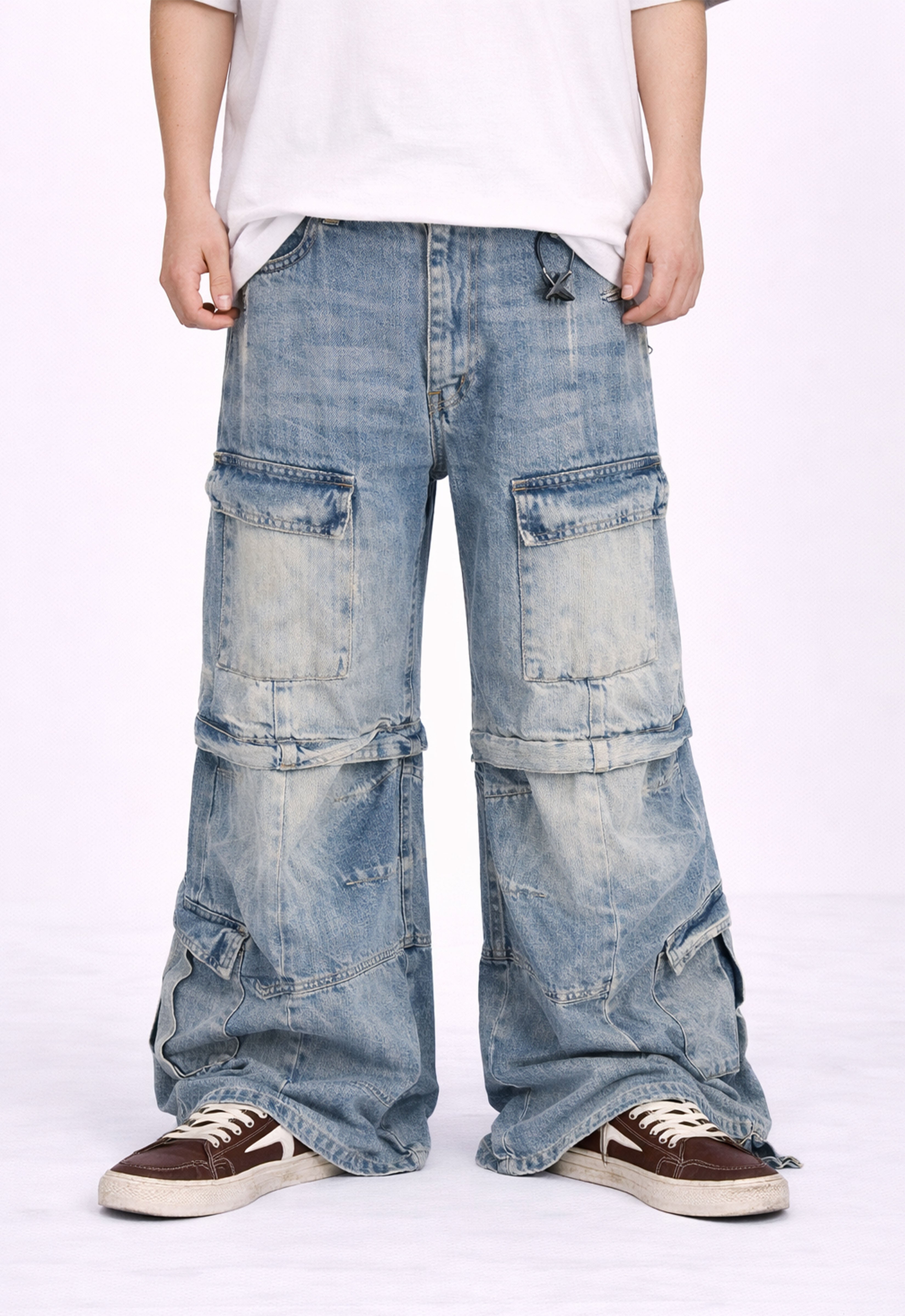 AZUL CONVERT CARGO DENIM