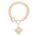 Flower Bracelet Pearl Bloom Stylish Statement Jewelry Accessory