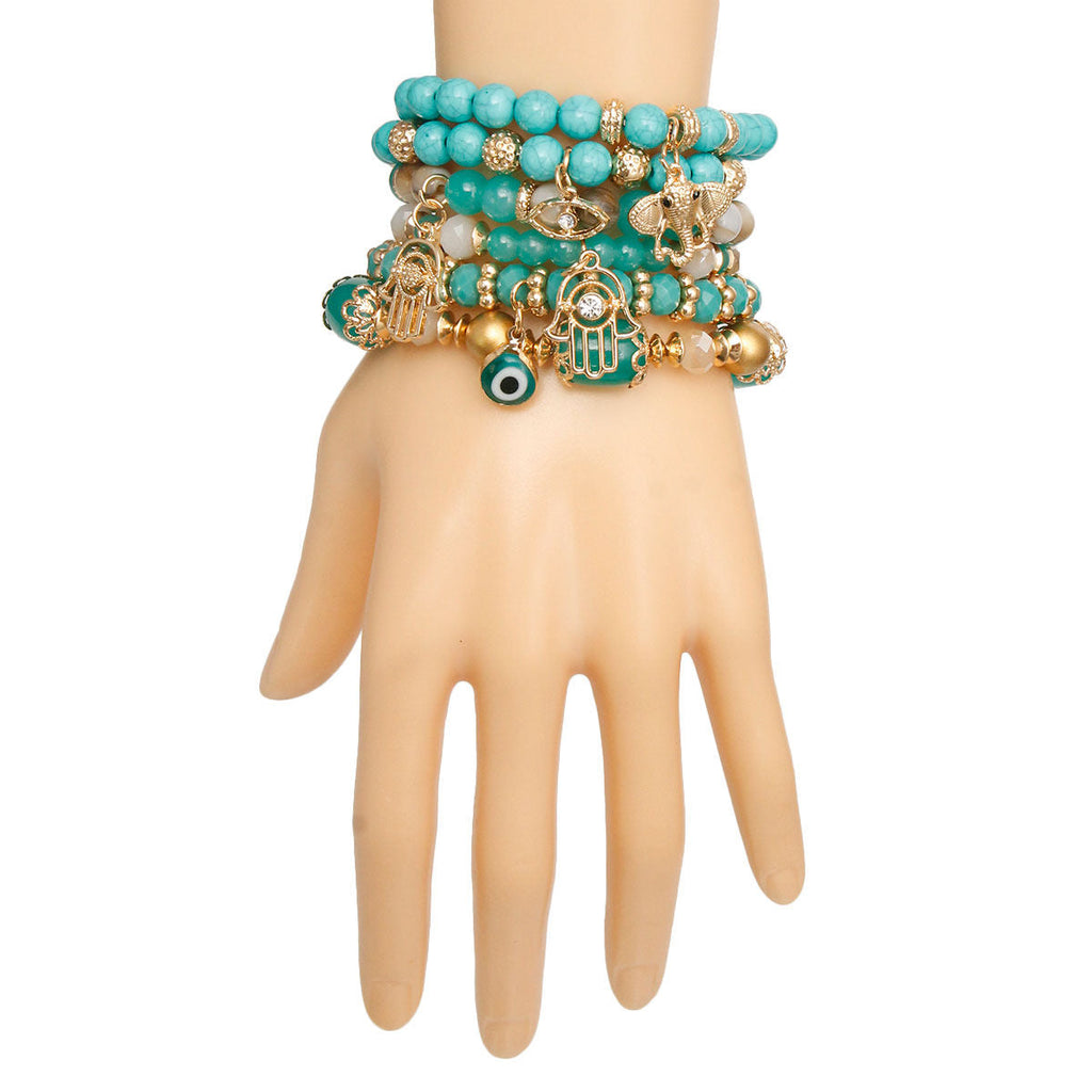 Charm Bracelets Turquoise Luck and Protection Stylish Jewelry Accessory