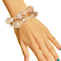 Bead Bracelets Light Brown Marbled Stylish Casual Jewelry Accessories