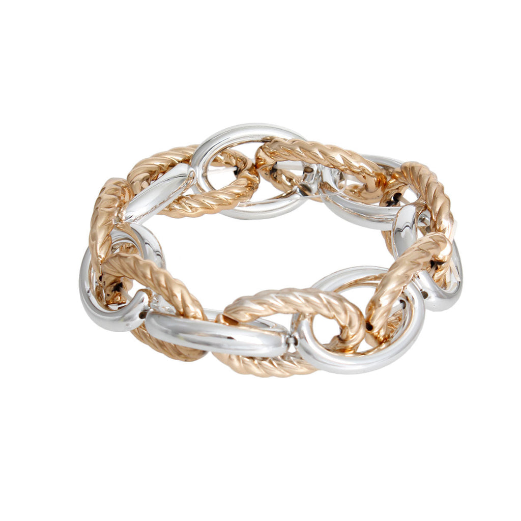 Stretch Mixed Link Bracelet Stylish Fashion Jewelry Accessory