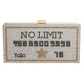 Credit Card Clutch Silver Bling Stylish Fashion Accessory