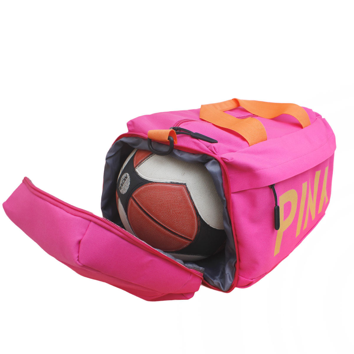Travel Duffel Bag Fuchsia Canvas Stylish Casual Accessory