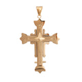 Cross Pendant Gold Stainless Steel Stylish Jewelry Accessory